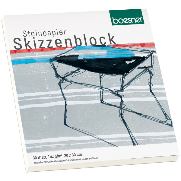 boesner Stenpapir-skitseblok